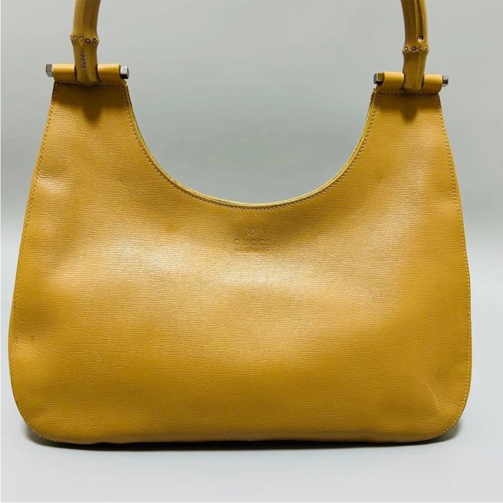 Gucci Yellow Leather Shoulder Bag - Picture 2 of 15